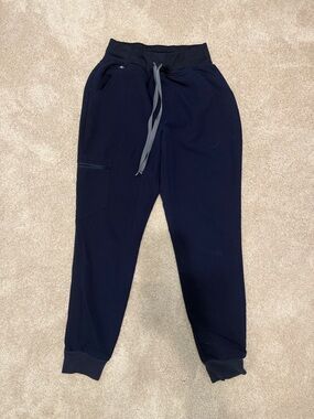 Figs Navy Scrub Pants with Drawstring